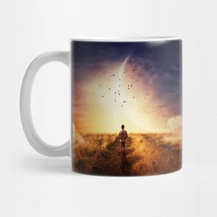 boy's cosmic walk Mug